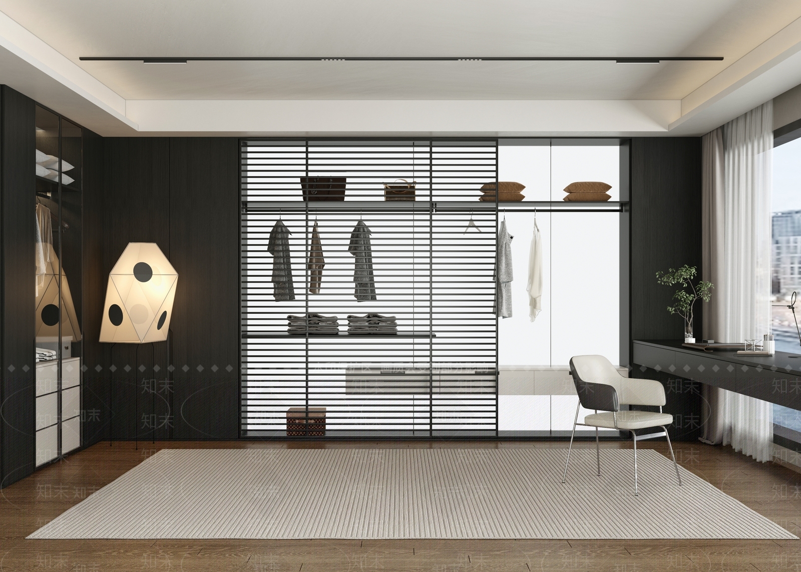 现代衣帽间3D模型下载【ID:1170870598】