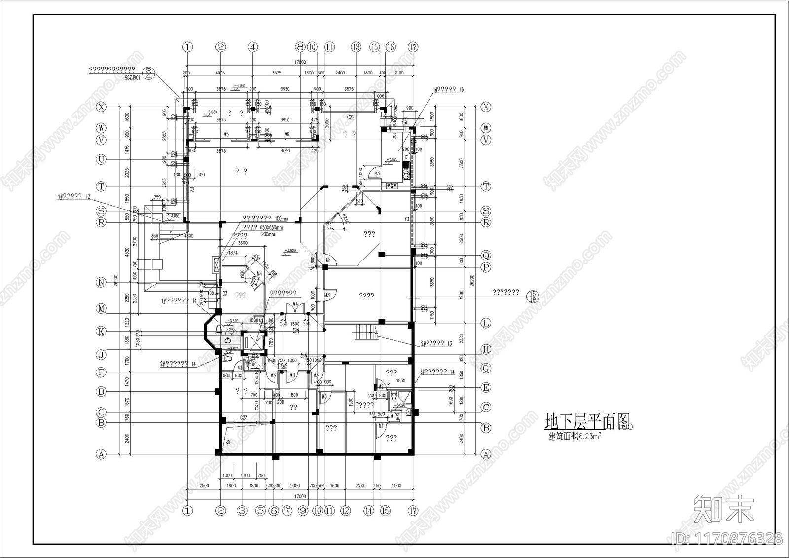 欧式简欧别墅建筑cad施工图下载【ID:1170876328】