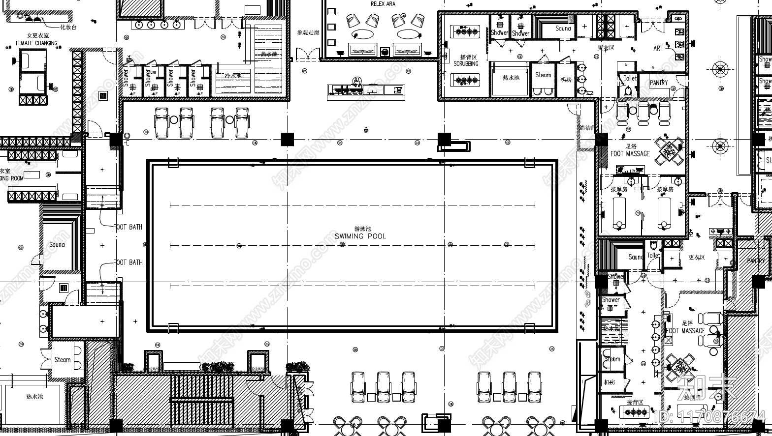 现代简约酒店建筑施工图下载【ID:1170876674】