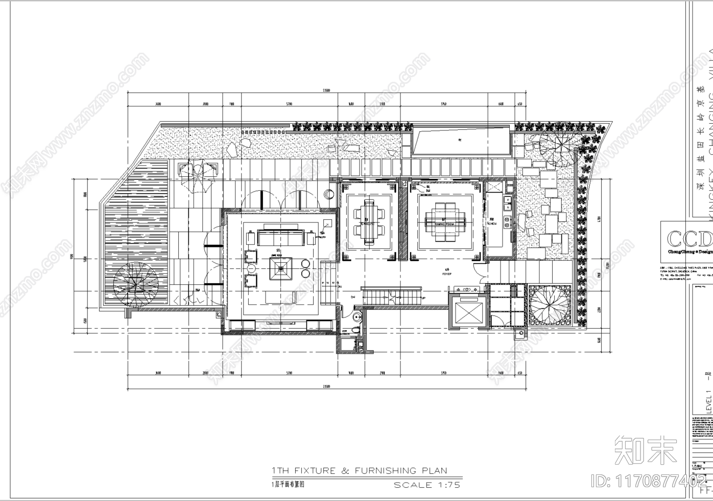 现代轻奢整体家装空间cad施工图下载【ID:1170877402】