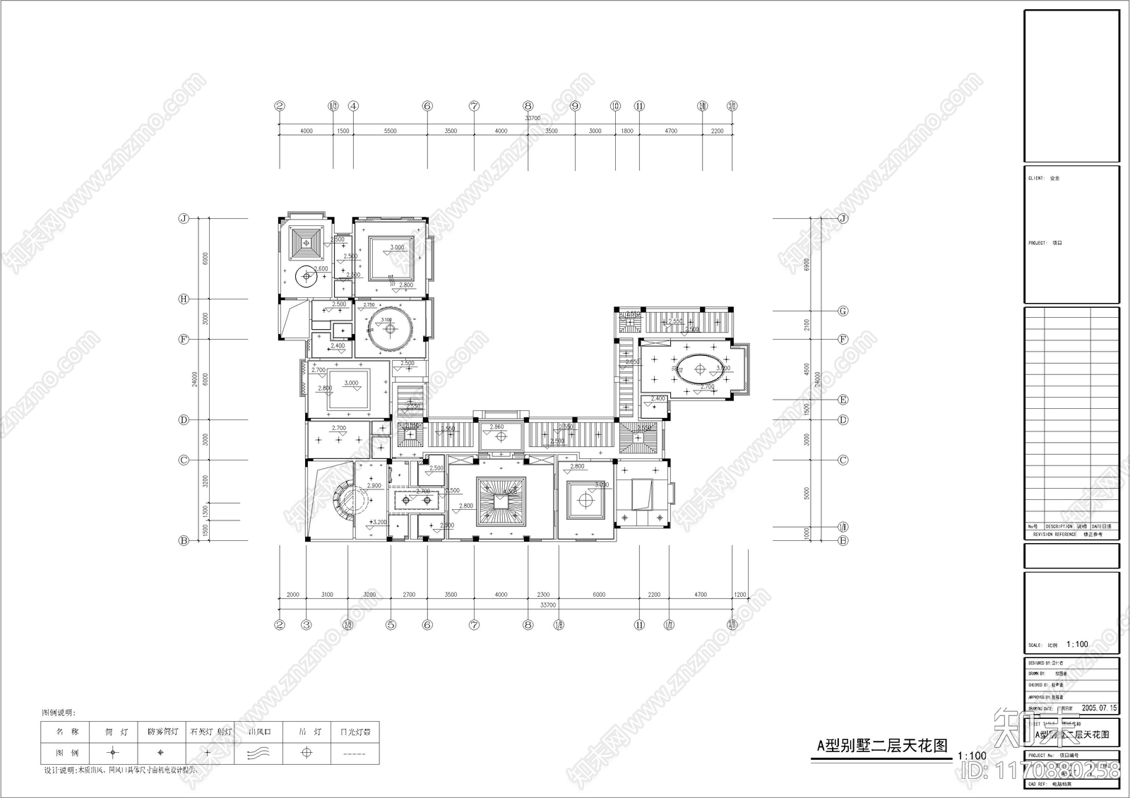 现代别墅建筑cad施工图下载【ID:1170880258】