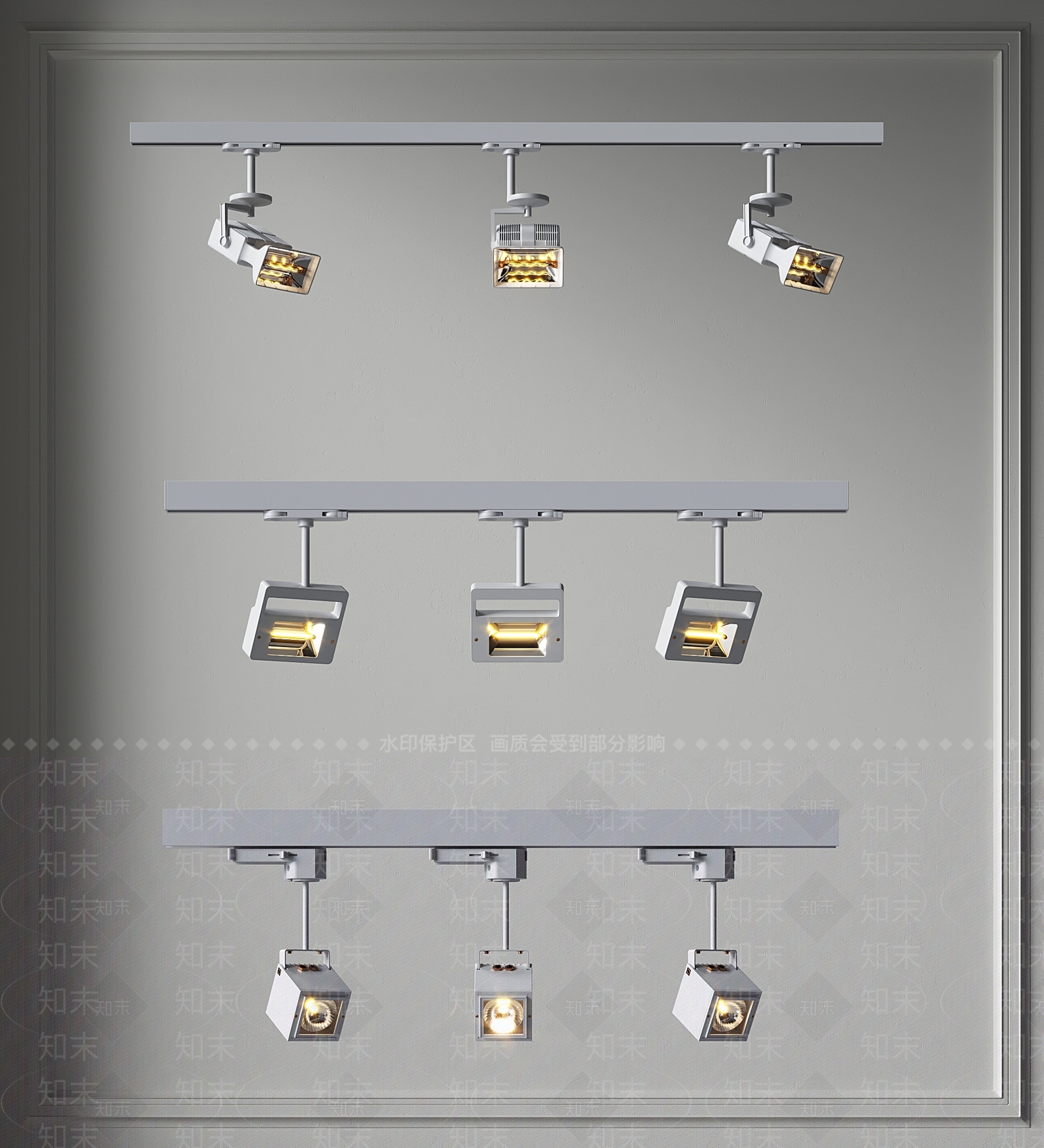 现代复古射灯3D模型下载【ID:1170883009】