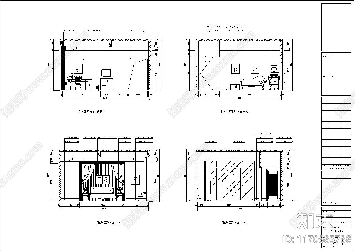 欧式别墅建筑cad施工图下载【ID:1170885738】