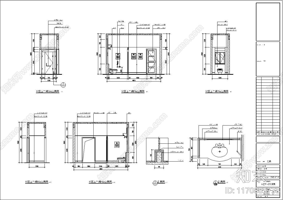 欧式别墅建筑cad施工图下载【ID:1170885738】