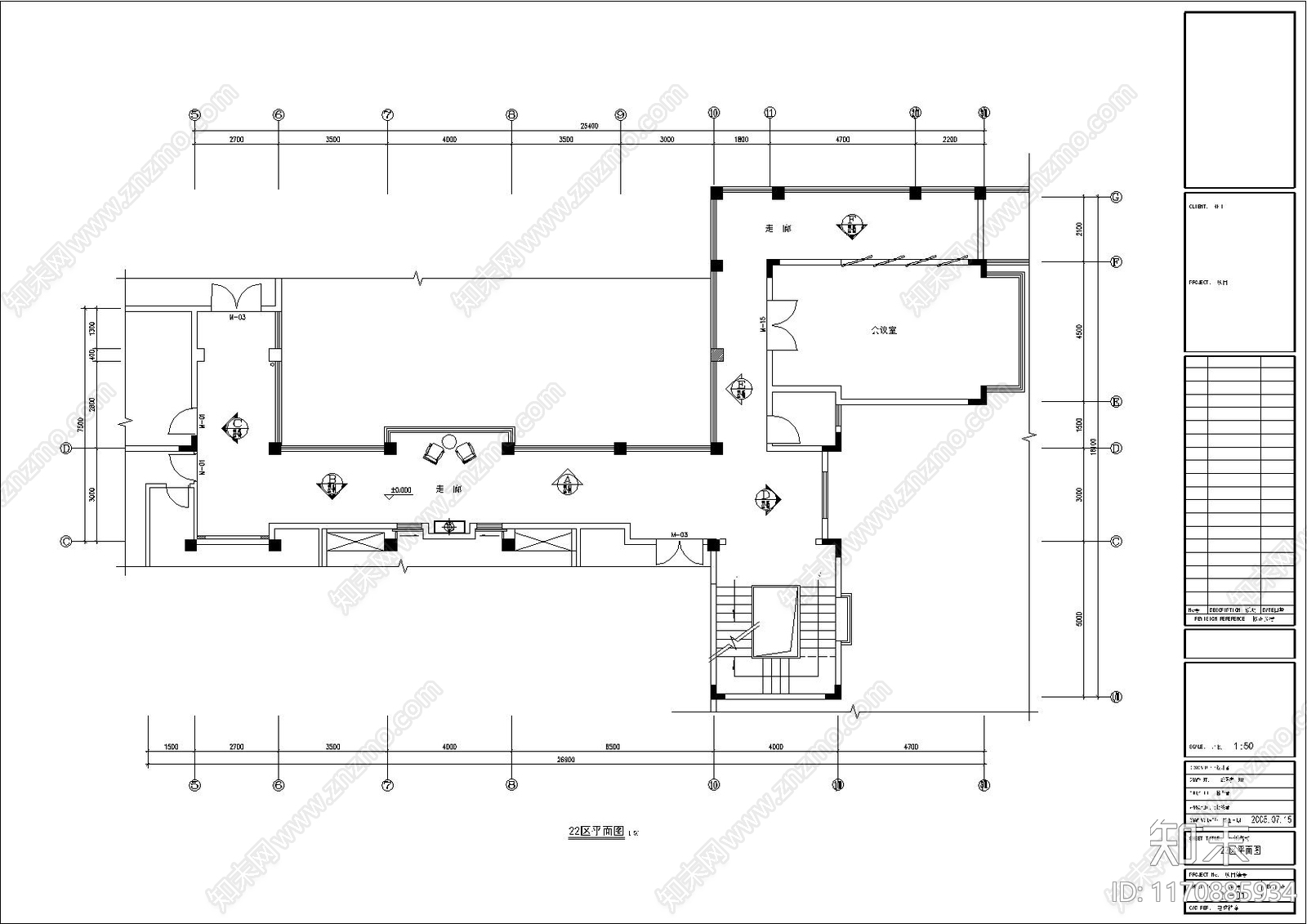 现代别墅建筑cad施工图下载【ID:1170885934】