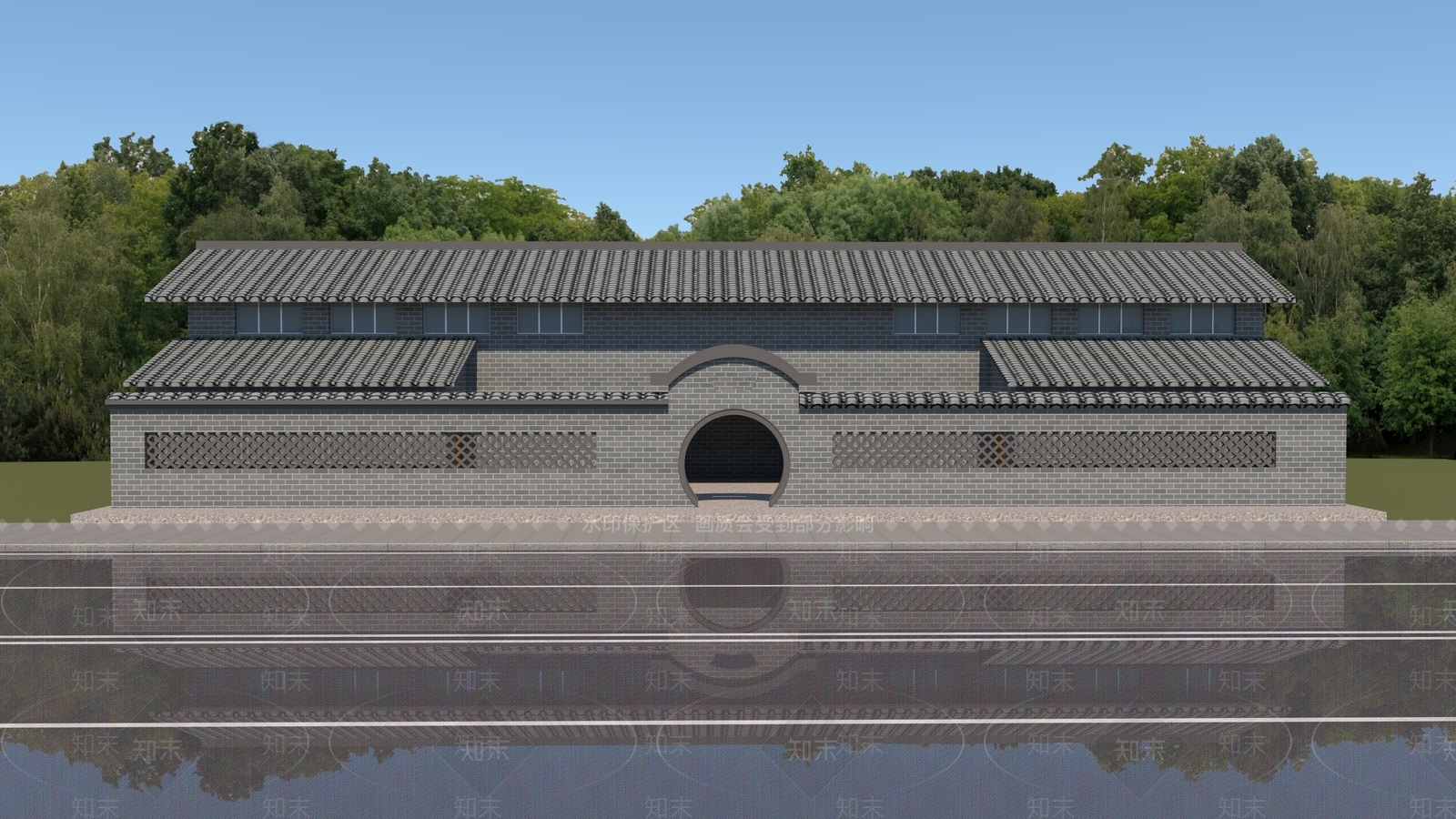 新中式中式公厕3D模型下载【ID:1170888263】