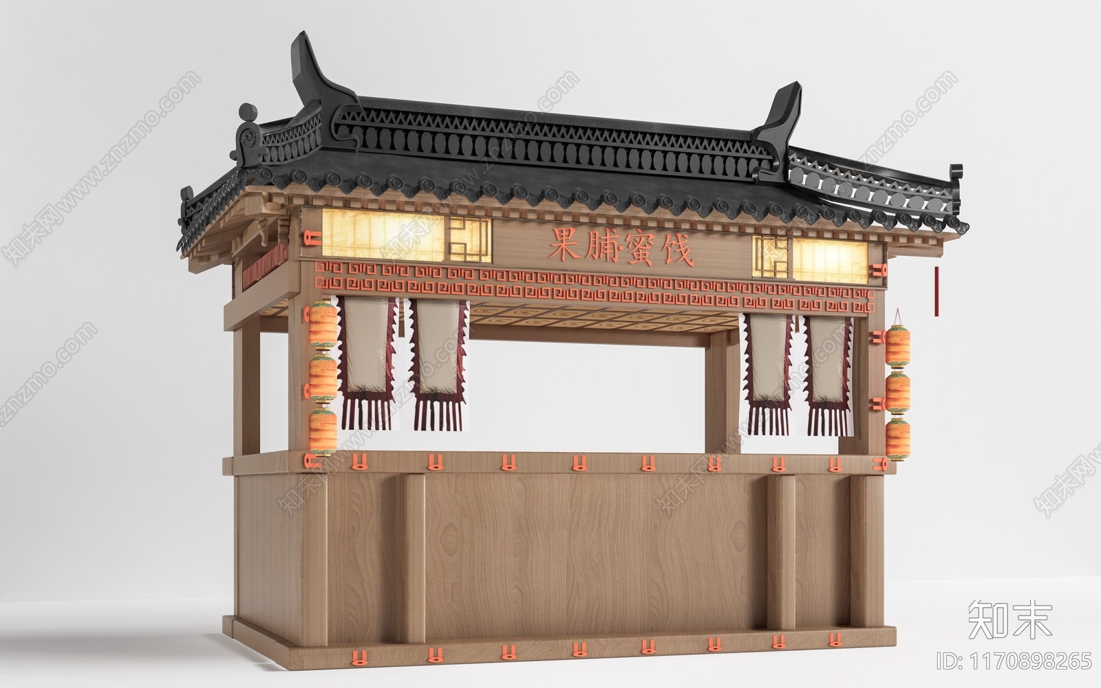 中式新中式其他景观小品3D模型下载【ID:1170898265】