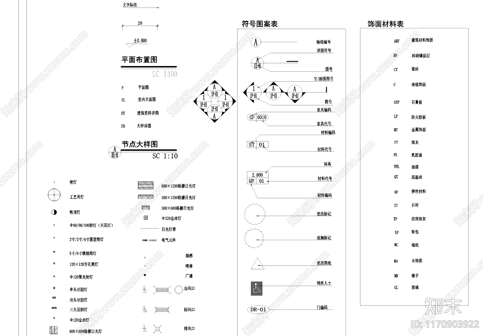 现代综合制图规范cad施工图下载【ID:1170903922】