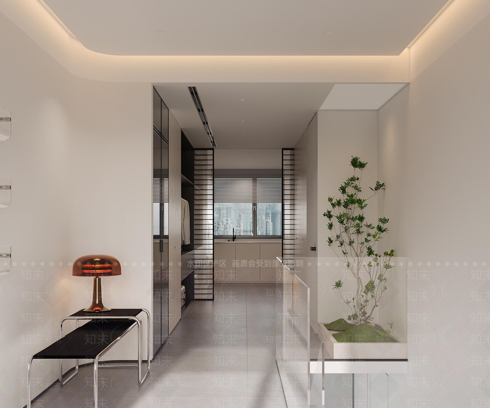 现代极简衣帽间3D模型下载【ID:1170909070】