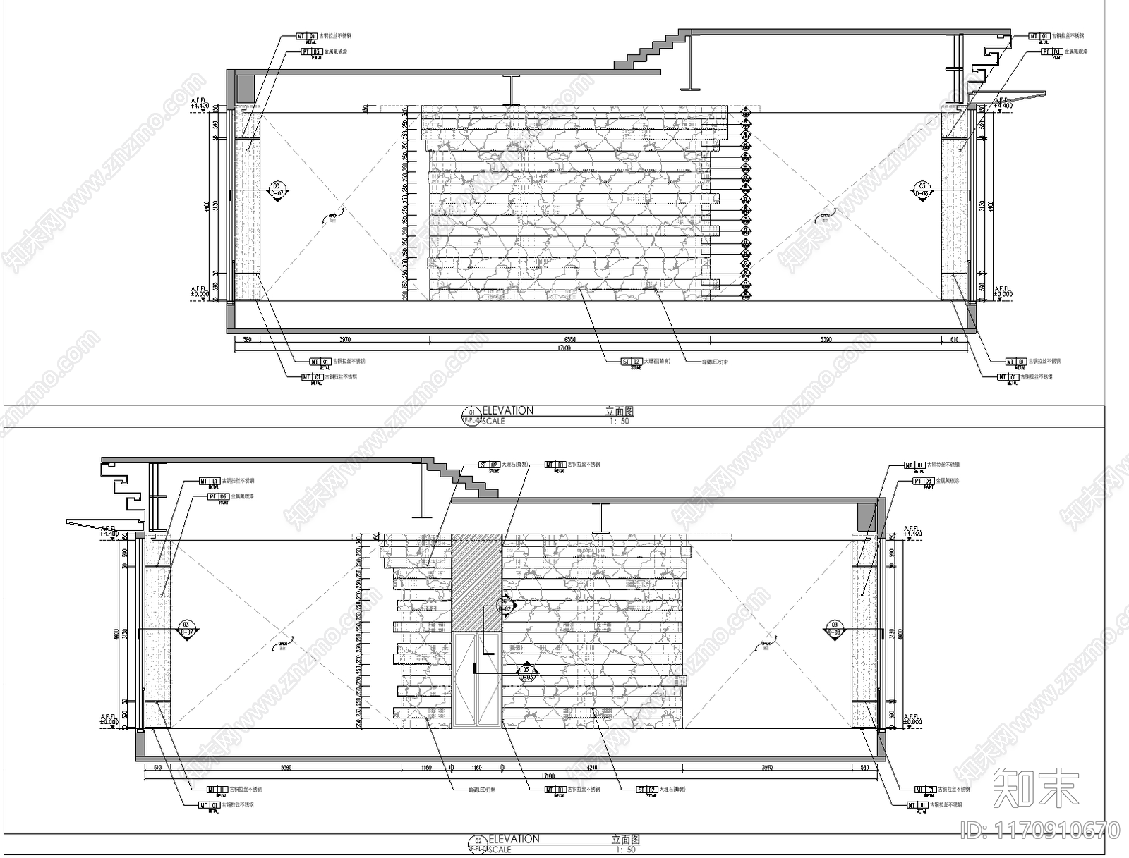 现代极简其他居住建筑cad施工图下载【ID:1170910670】