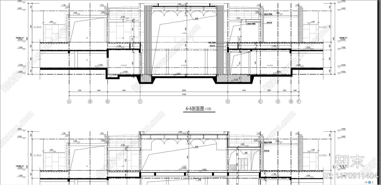 现代轻奢其他居住建筑cad施工图下载【ID:1170911404】