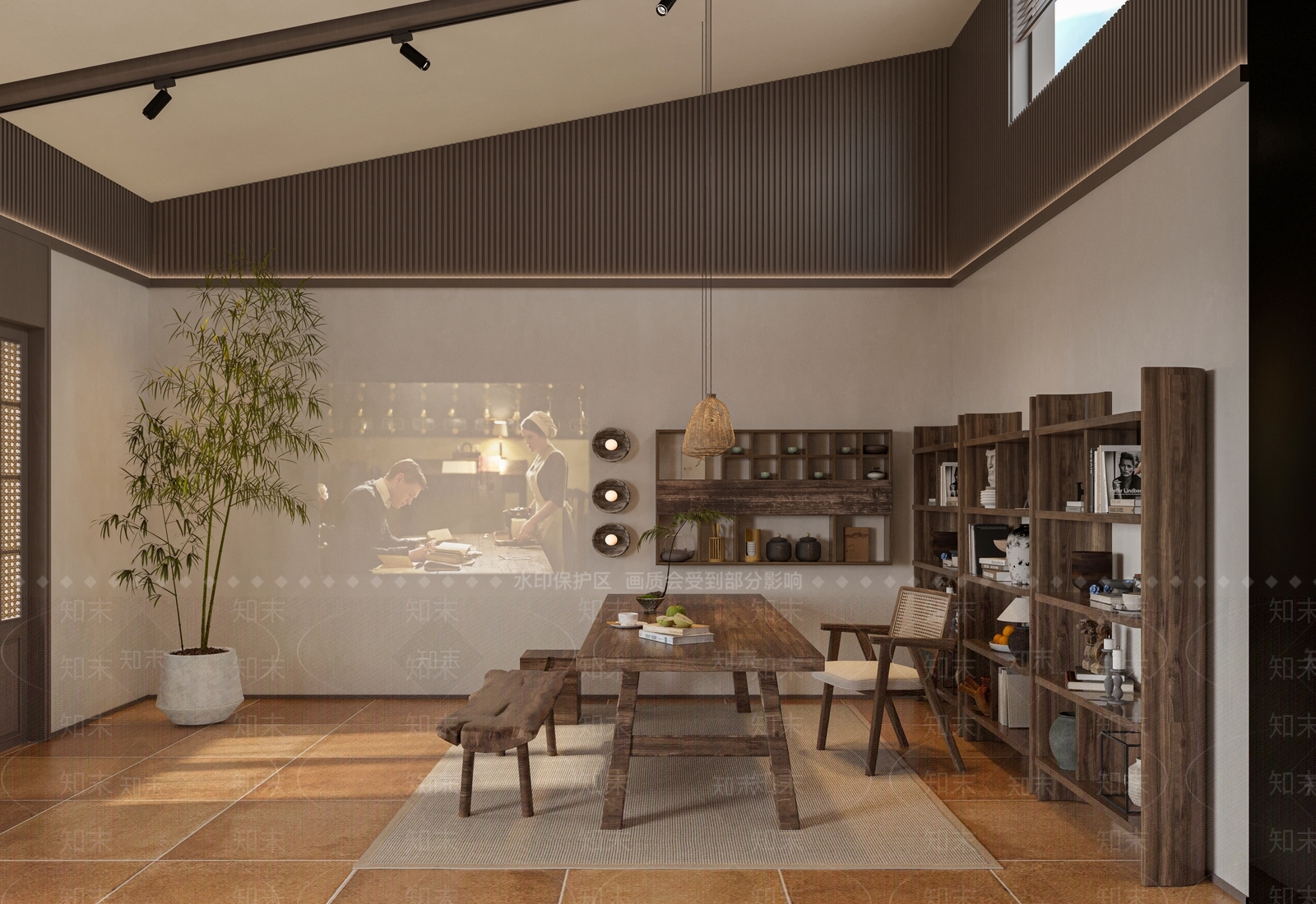 侘寂现代接待室3D模型下载【ID:1170912295】
