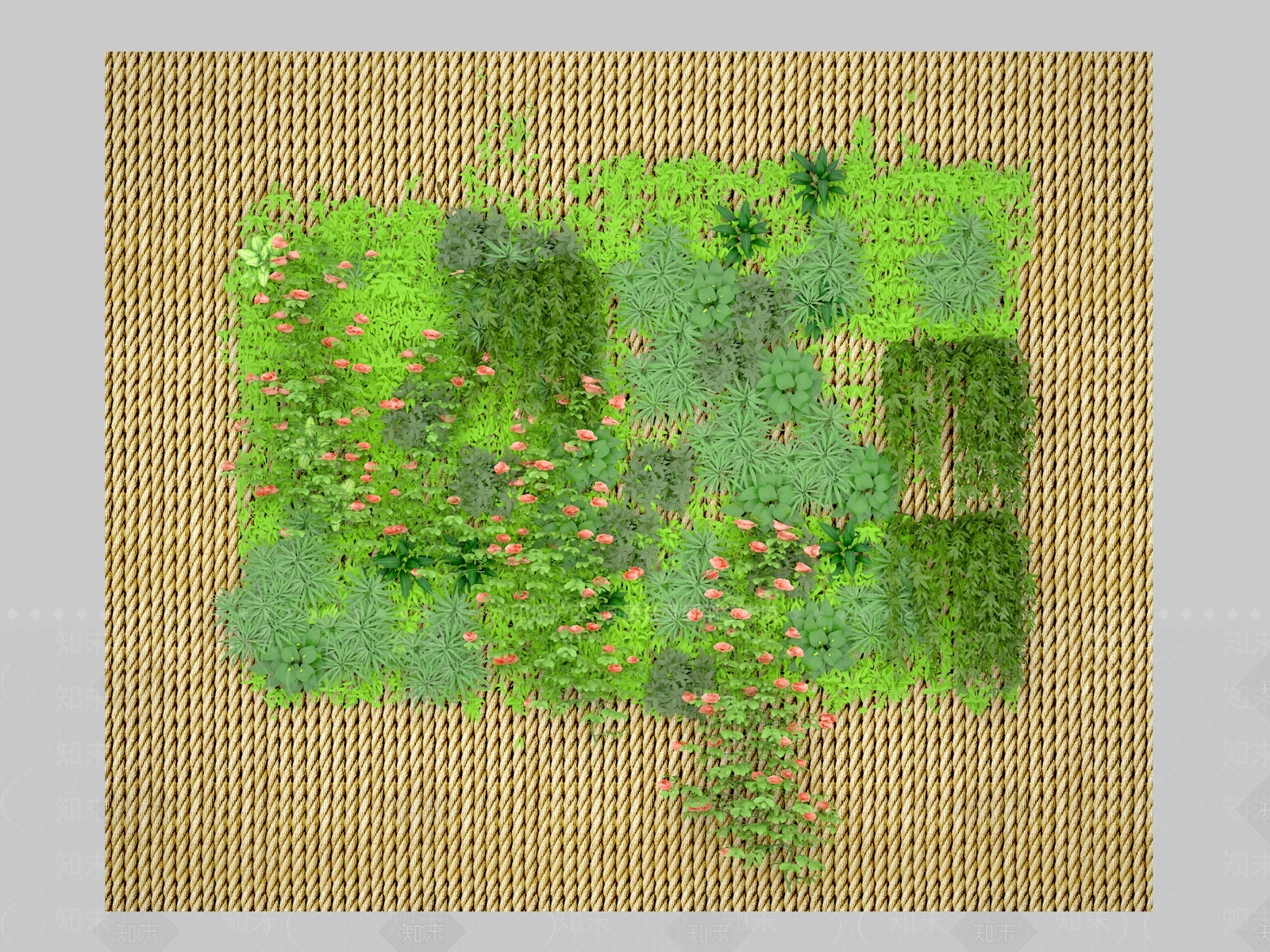 花草组合3D模型下载【ID:1170912845】