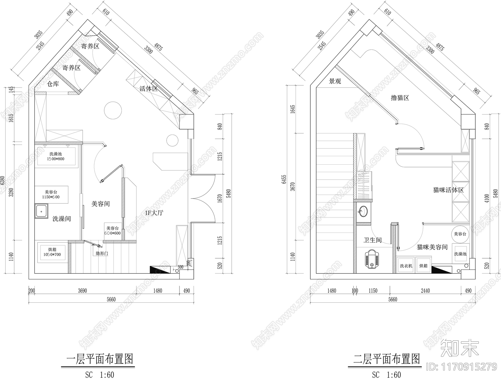 现代工装图库cad施工图下载【ID:1170915279】