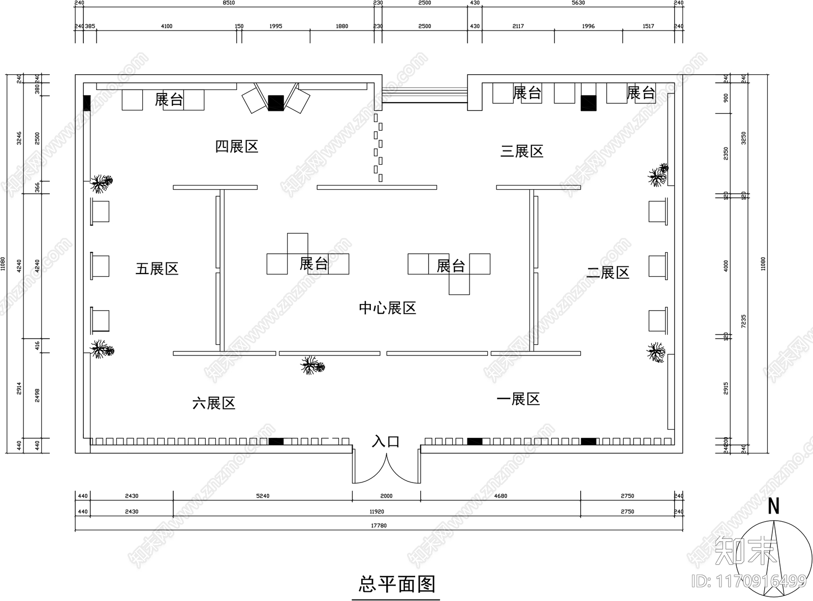 现代美术馆施工图下载【ID:1170916499】