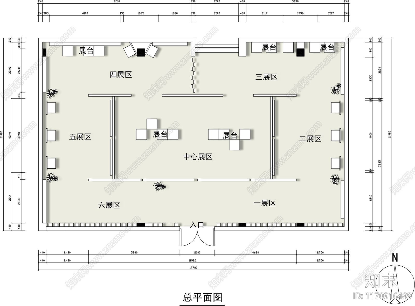 现代美术馆施工图下载【ID:1170916499】