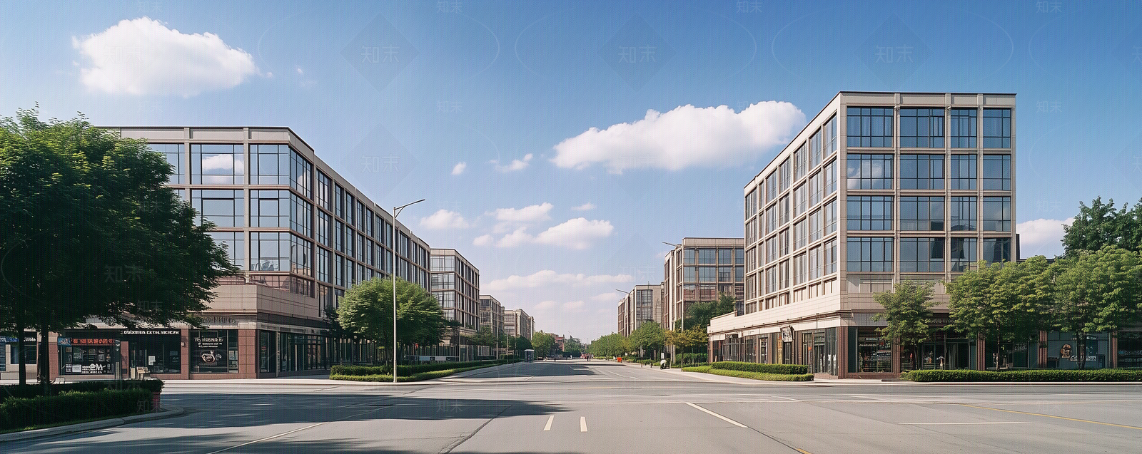 现代街道外景贴图下载【ID:1170916674】