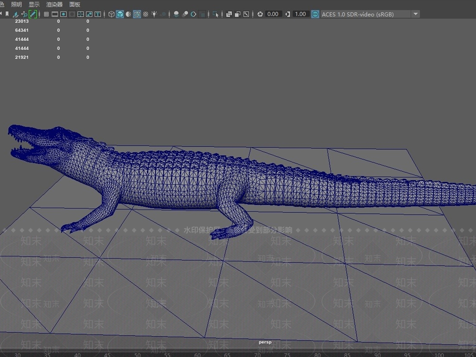 爬行类动物3D模型下载【ID:1170917362】