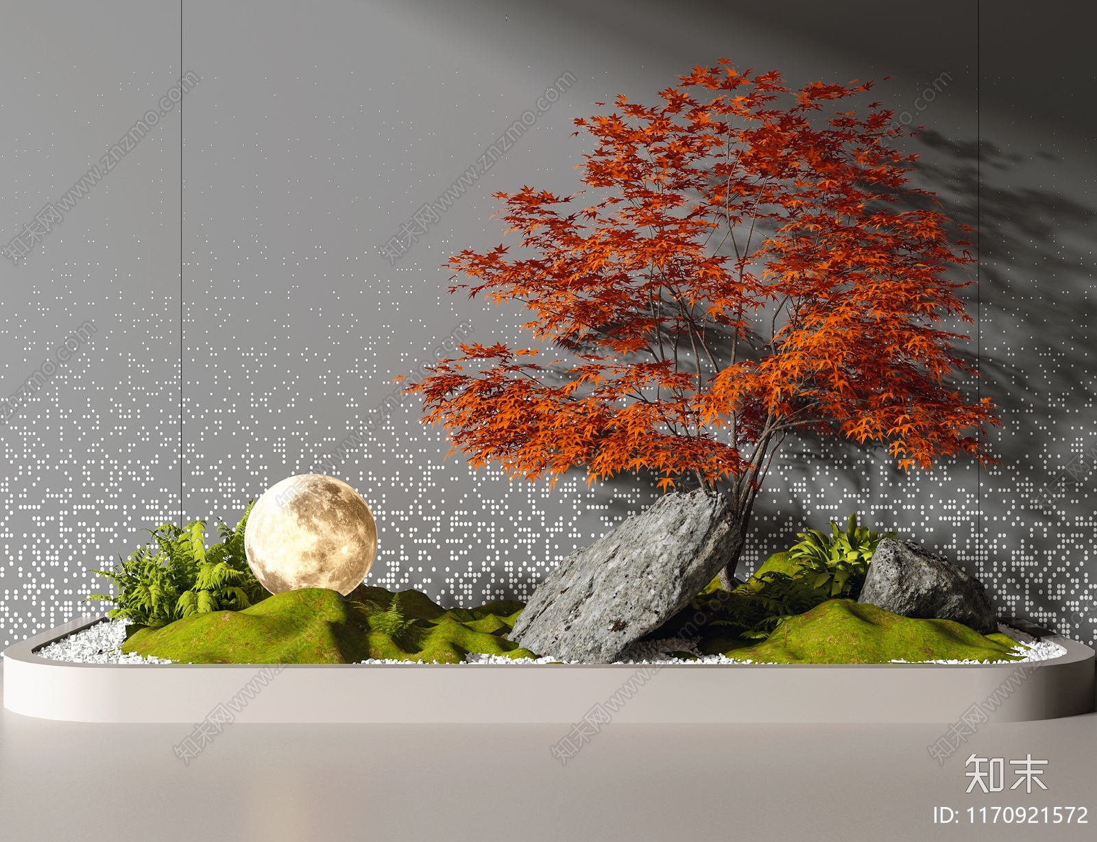 绿植墙3D模型下载【ID:1170921572】