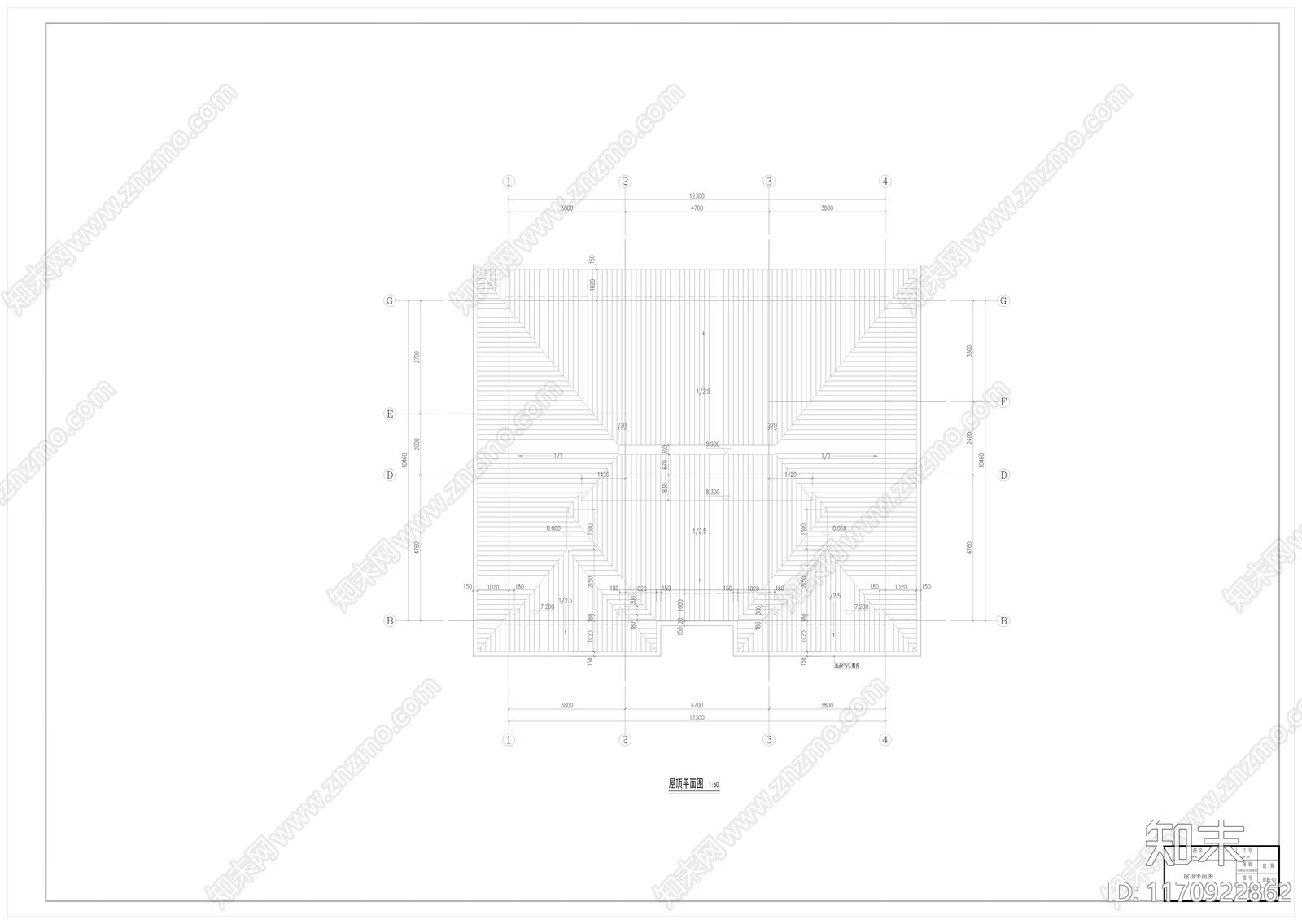 现代新中式别墅建筑cad施工图下载【ID:1170922862】