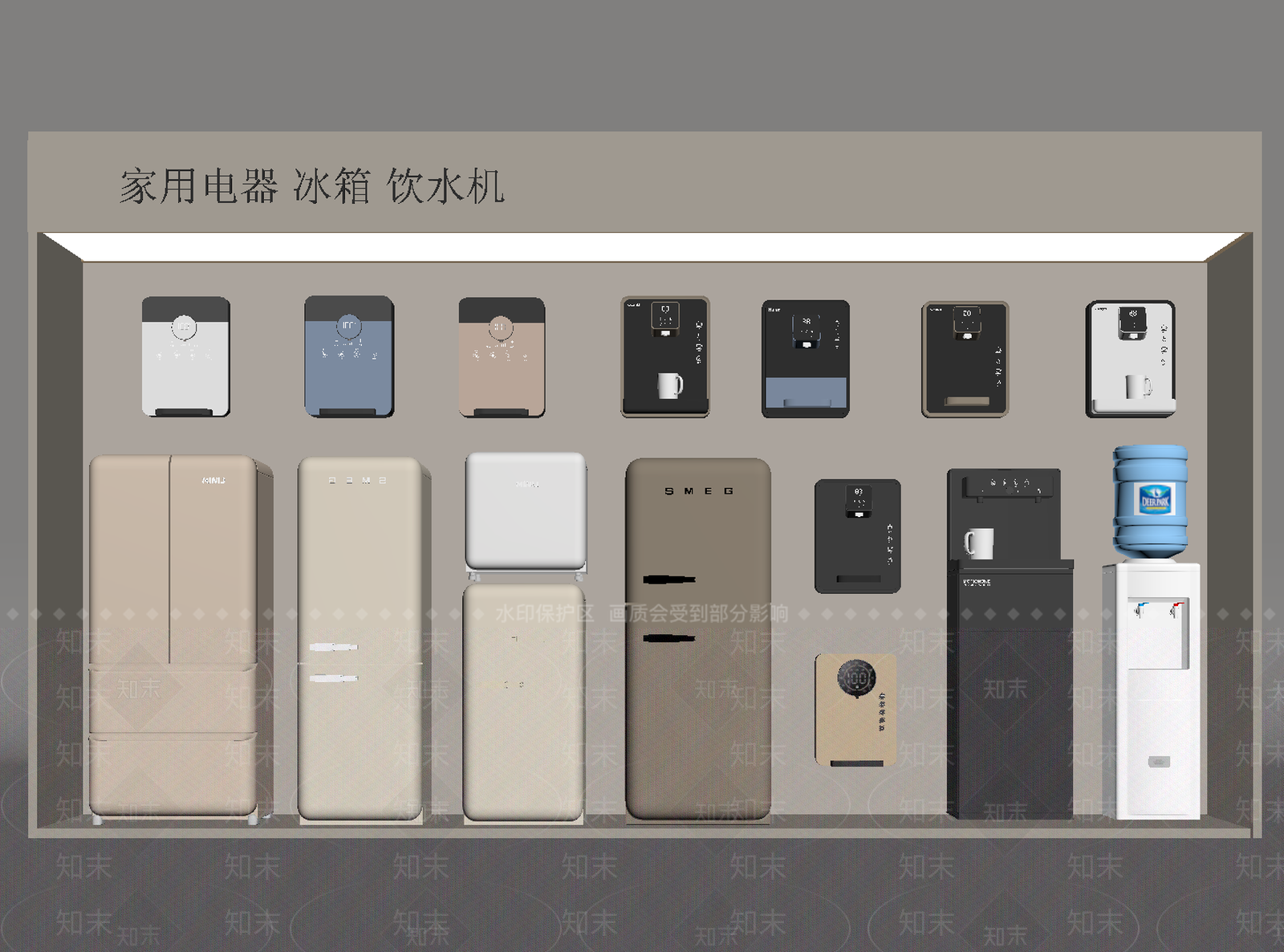 家用电器组合SU模型下载【ID:1170926936】