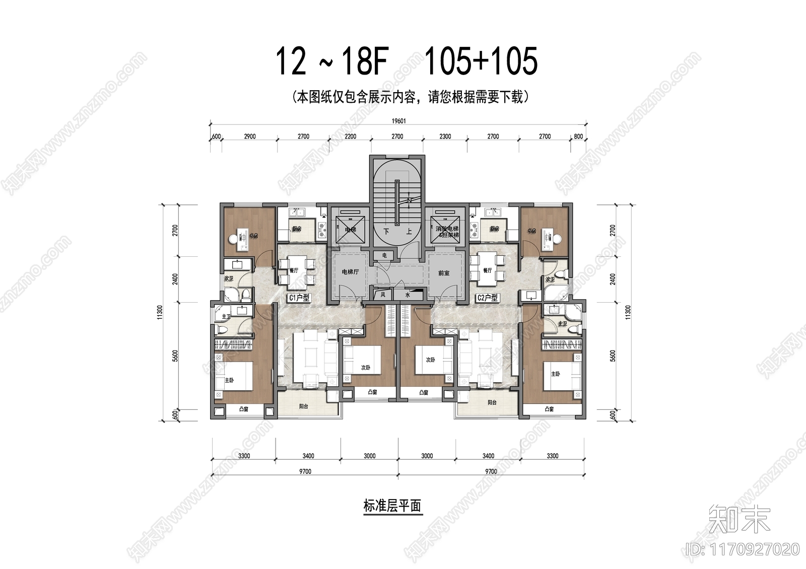 建筑平面图施工图下载【ID:1170927020】