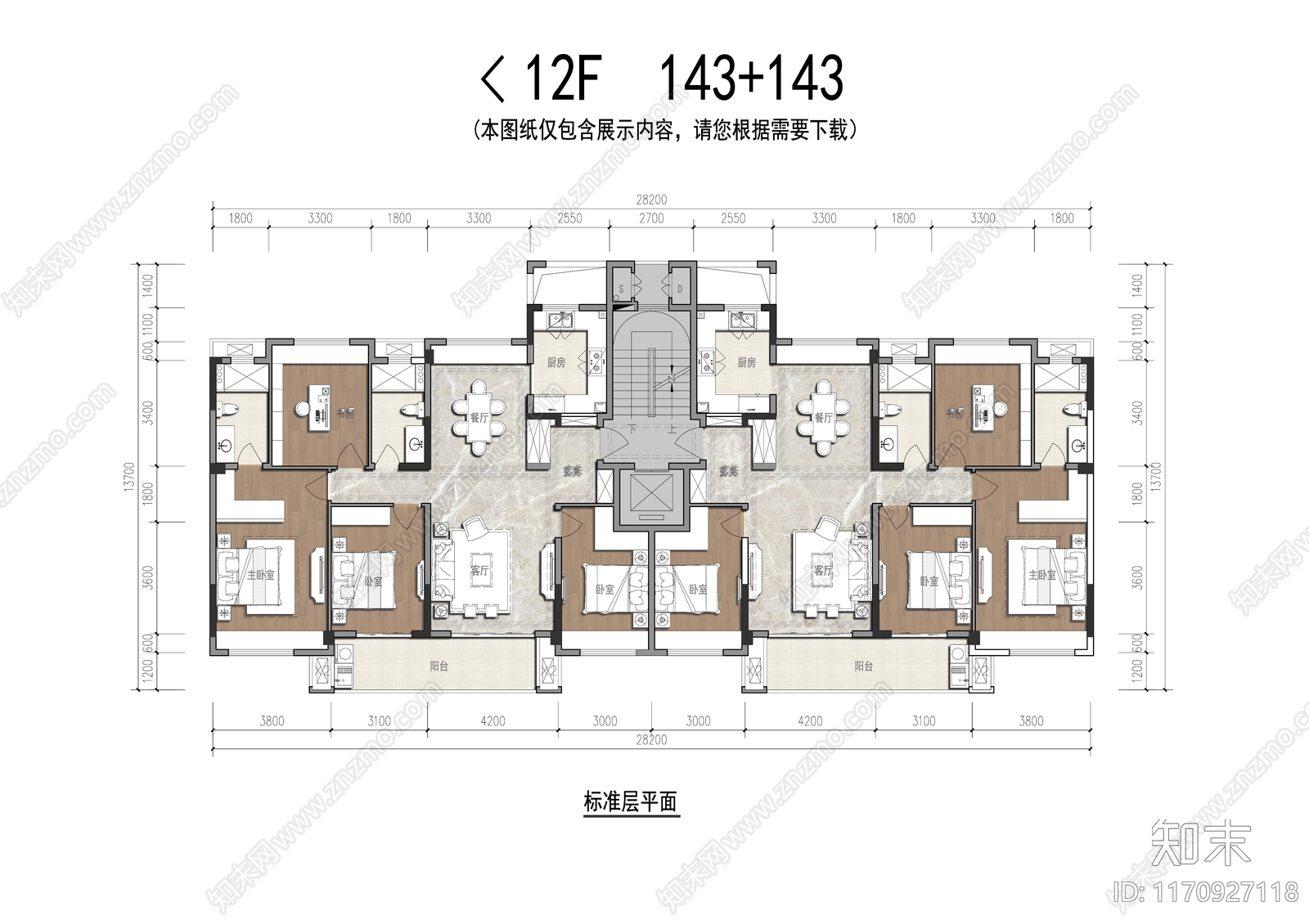 建筑平面图施工图下载【ID:1170927118】