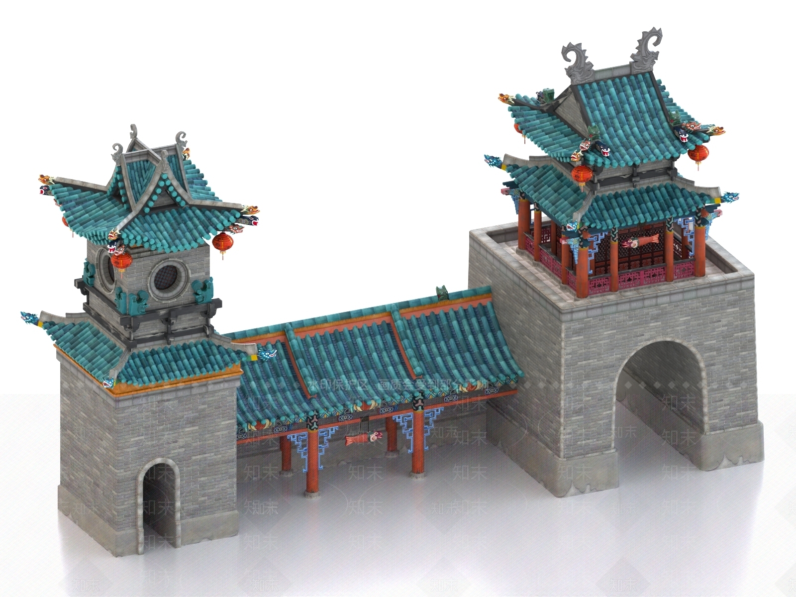 中式古建3D模型下载【ID:1170932024】
