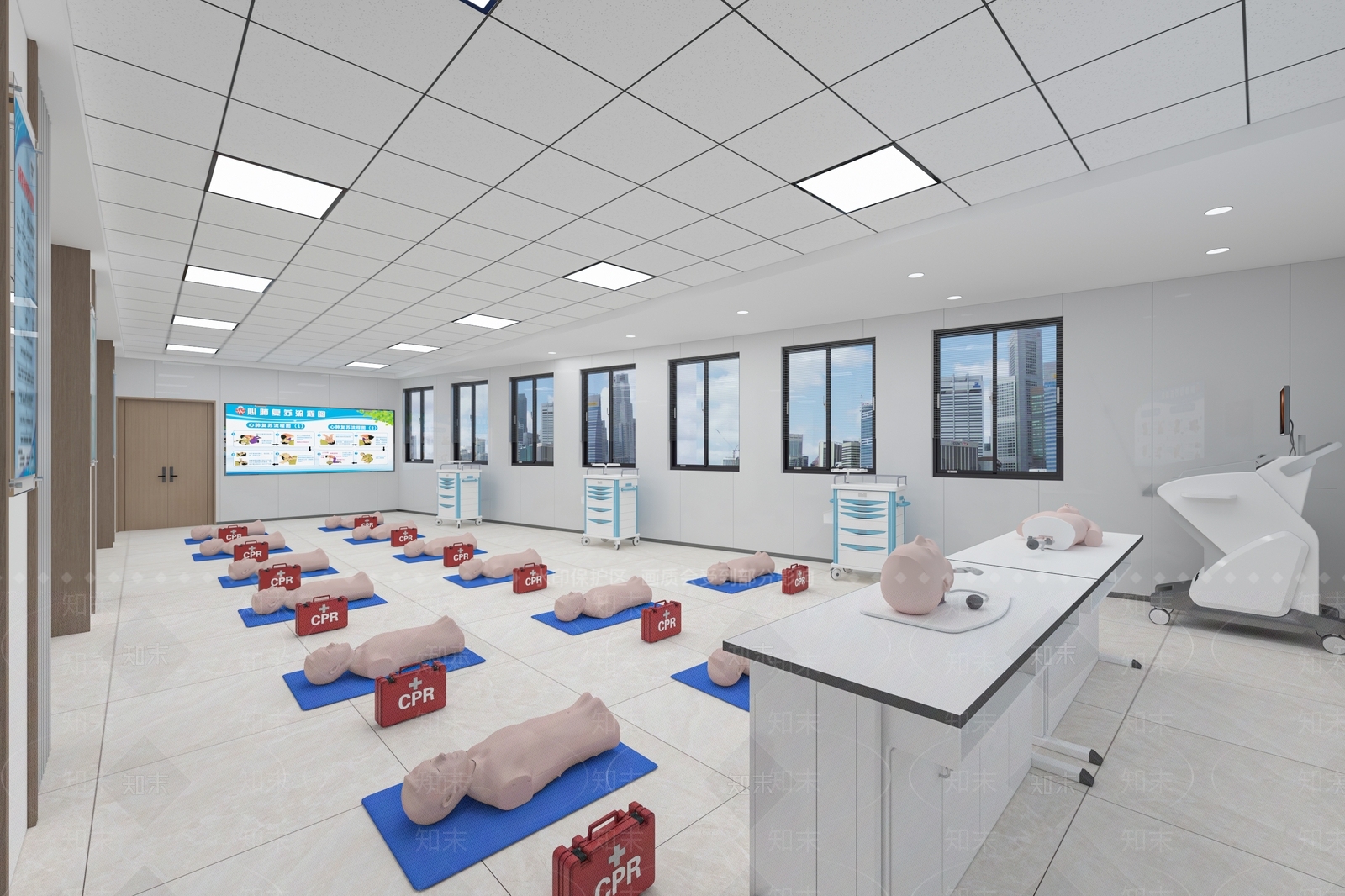 现代医院3D模型下载【ID:1170932522】
