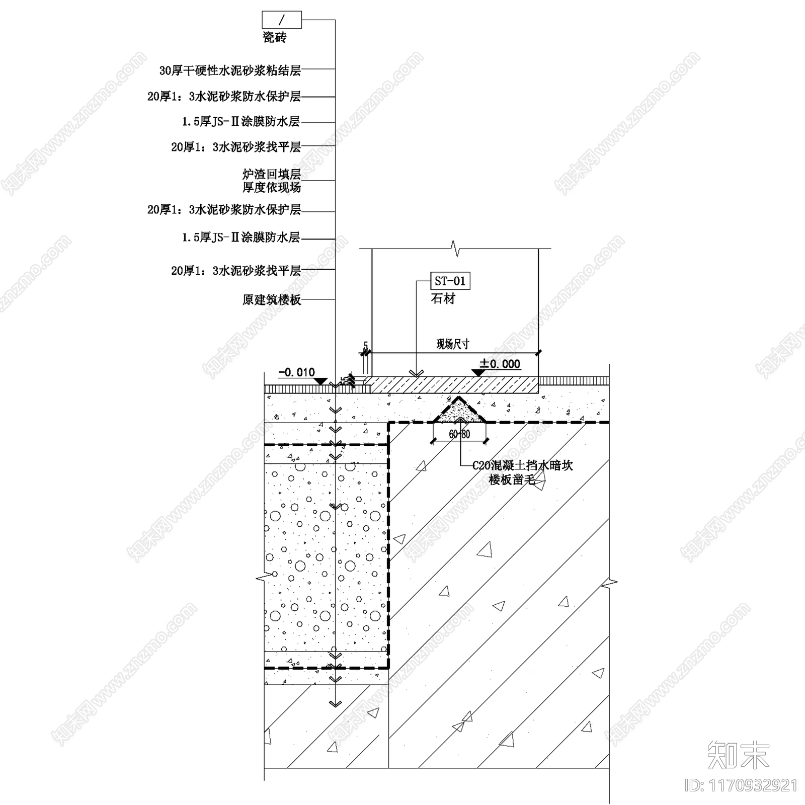 现代地面节点施工图下载【ID:1170932921】