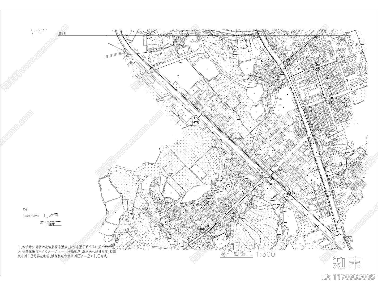 现代监控施工图下载【ID:1170935005】