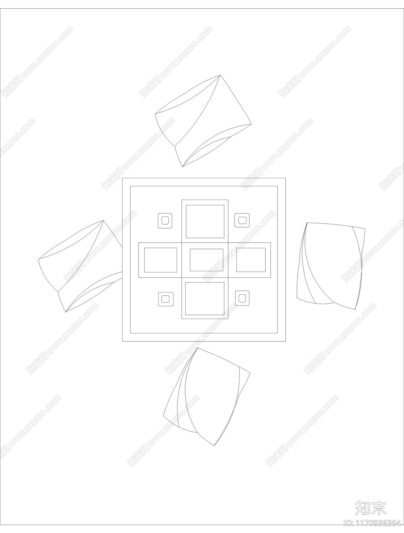 现代榻榻米施工图下载【ID:1170936364】