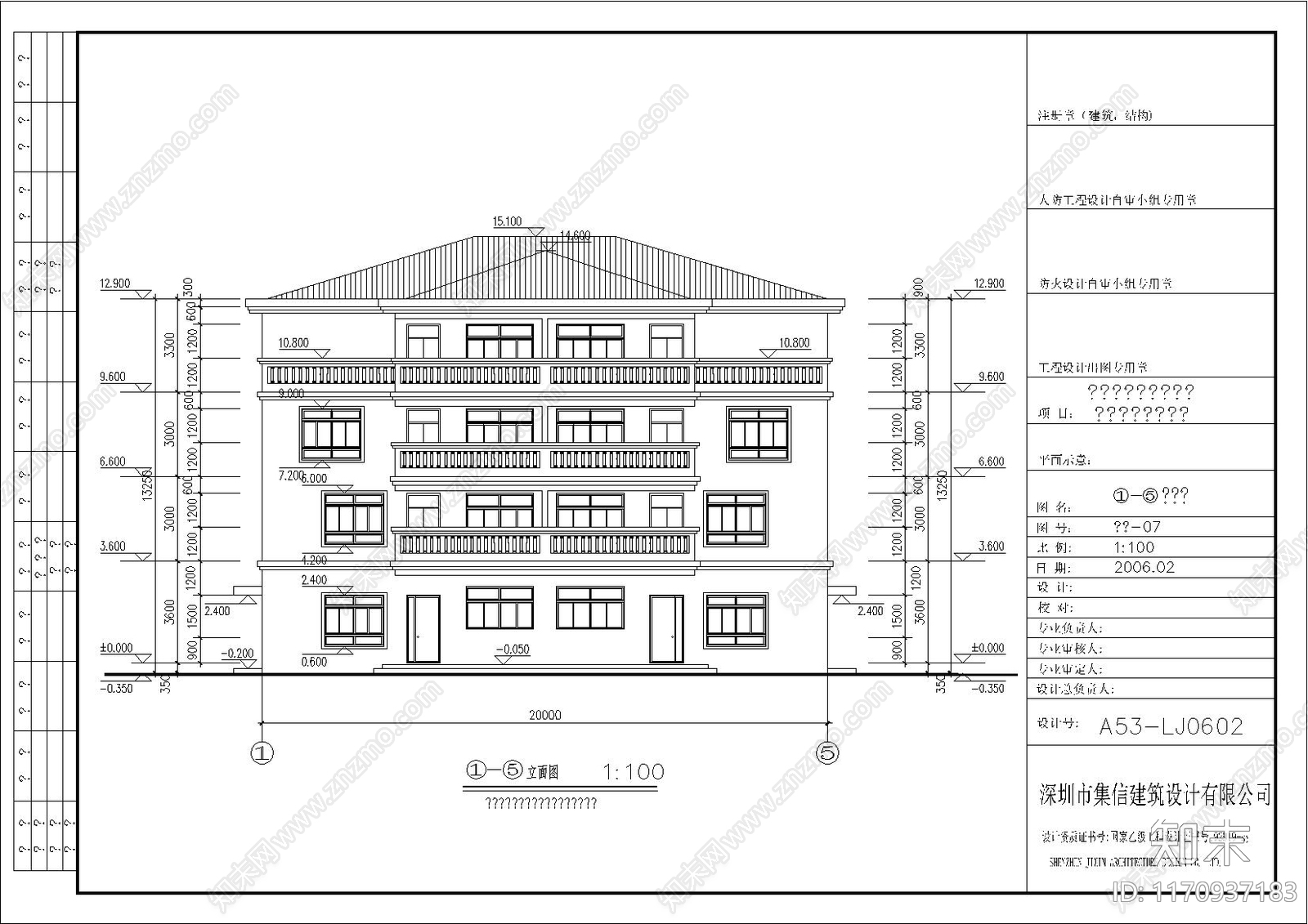 现代别墅建筑cad施工图下载【ID:1170937183】