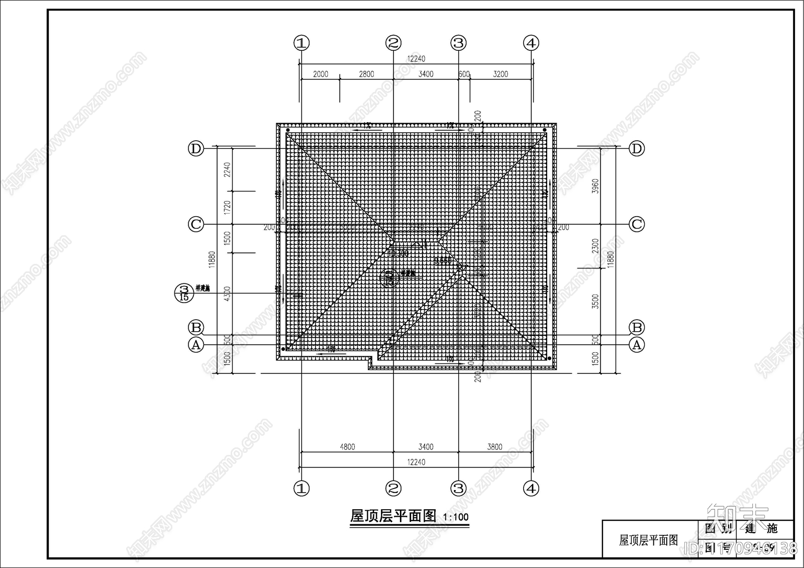 现代别墅建筑cad施工图下载【ID:1170946138】