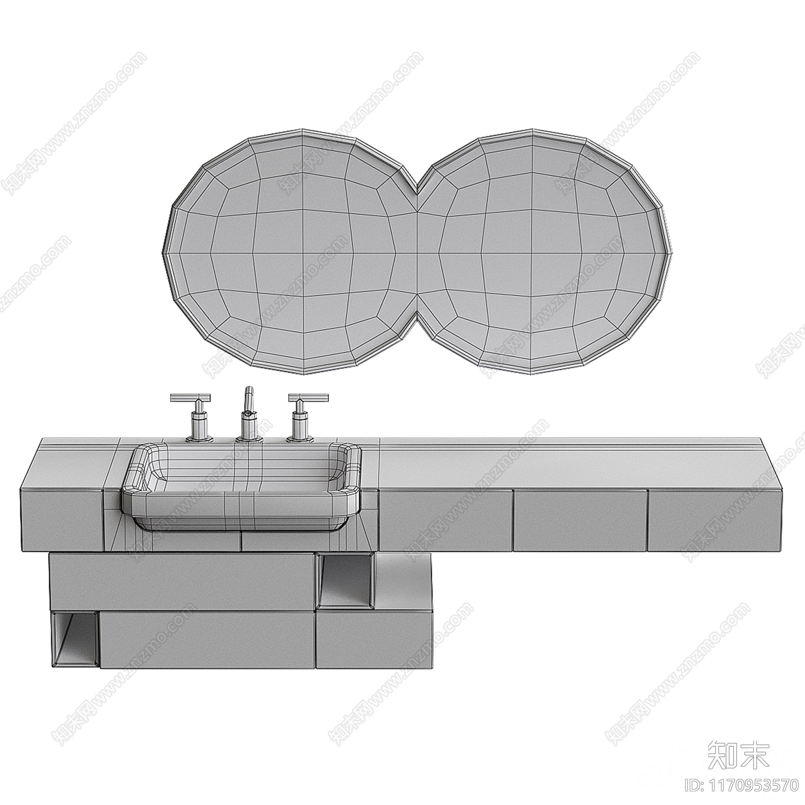 现代镜子3D模型下载【ID:1170953570】