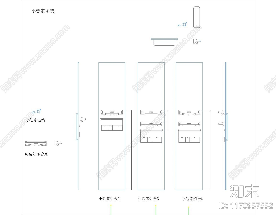 现代轻奢家装图库施工图下载【ID:1170957552】