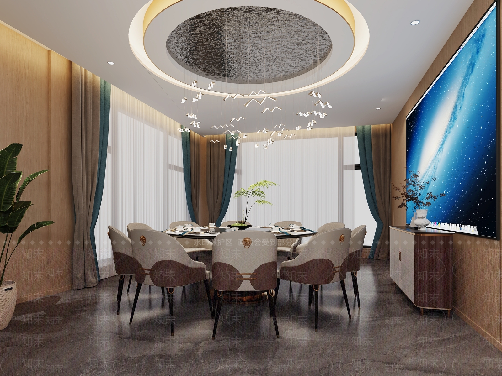 现代轻奢包厢3D模型下载【ID:1170964465】