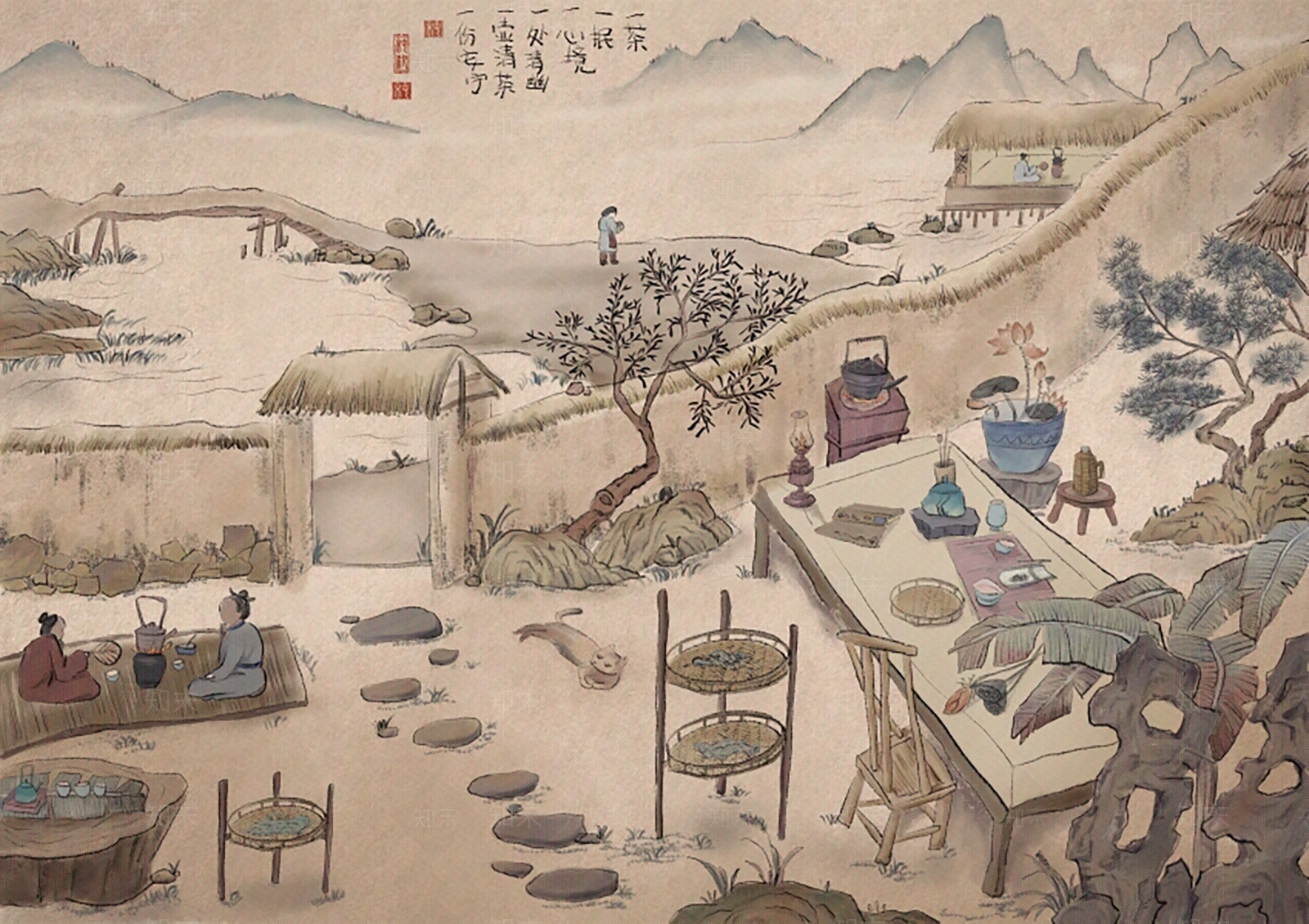 新中式挂画贴图下载【ID:1170965734】