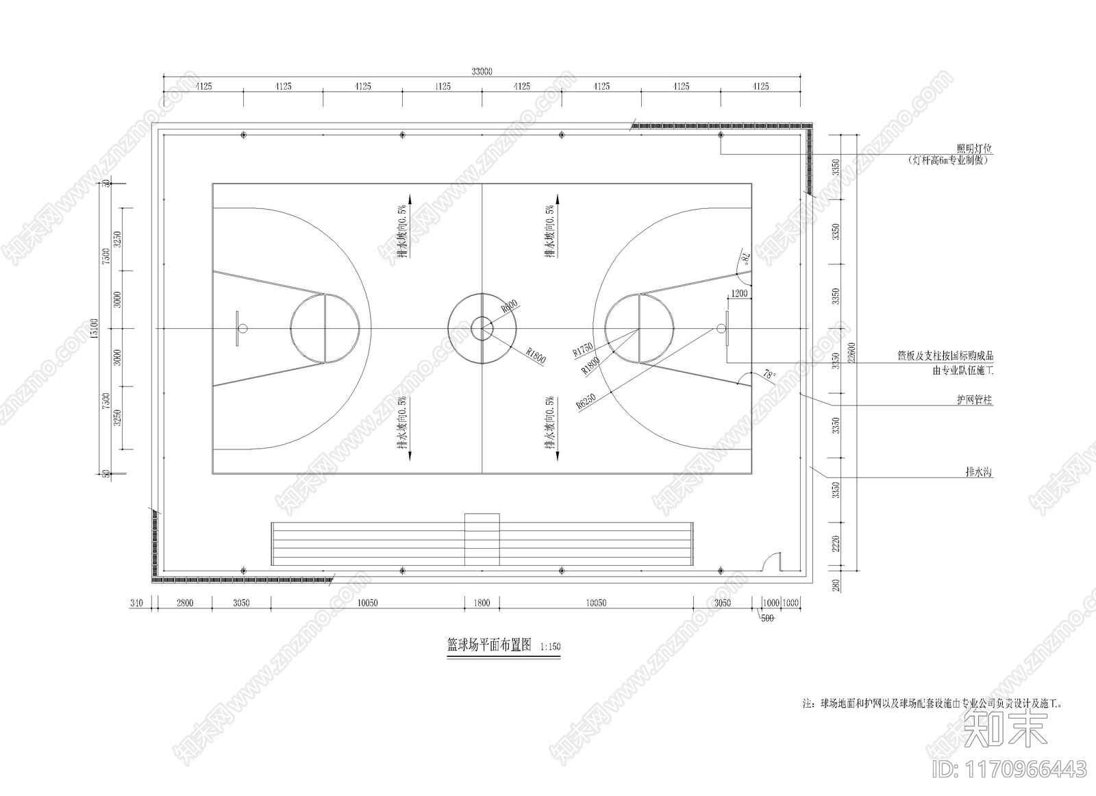 现代其他景观cad施工图下载【ID:1170966443】