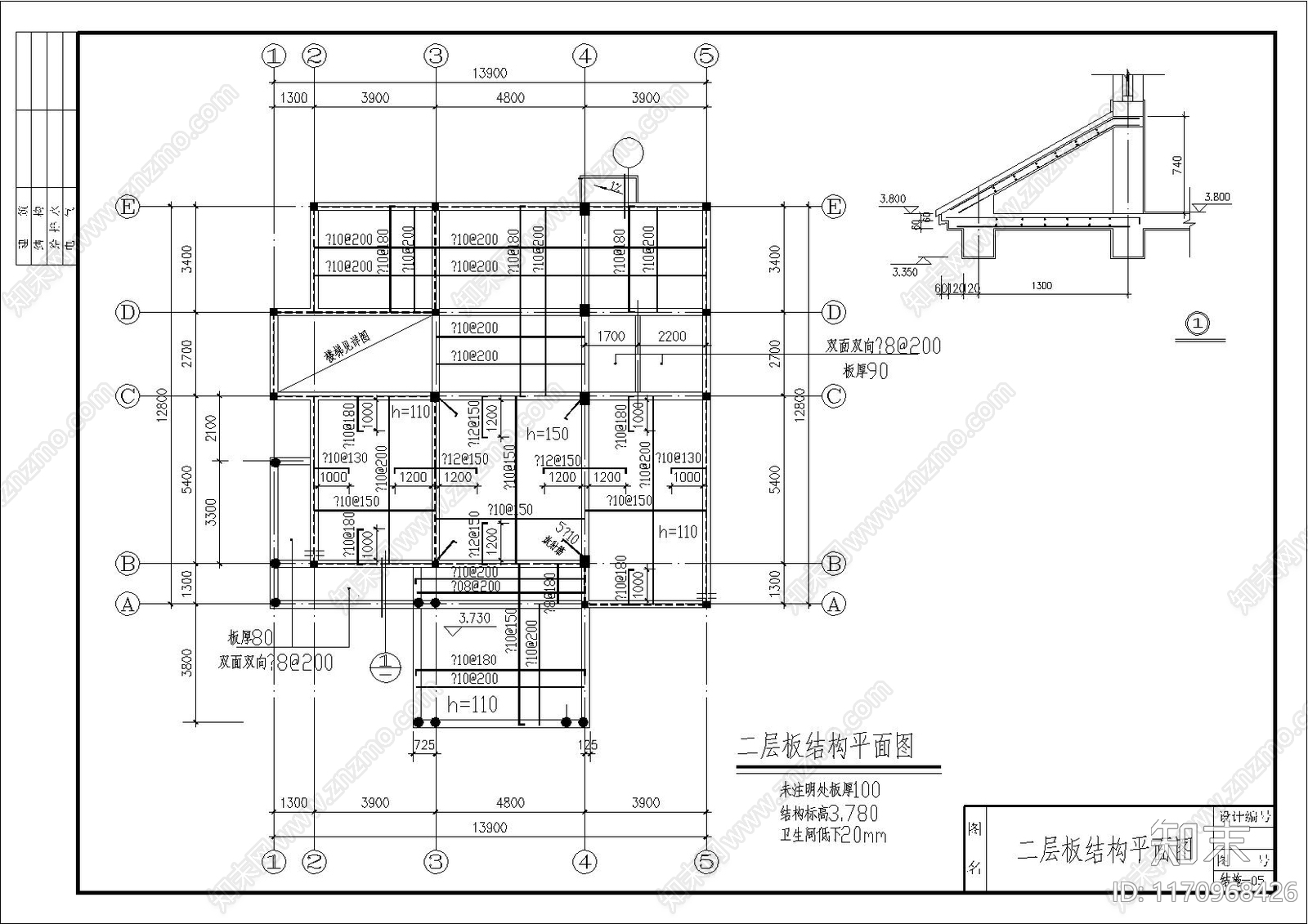 现代简欧别墅建筑cad施工图下载【ID:1170968426】