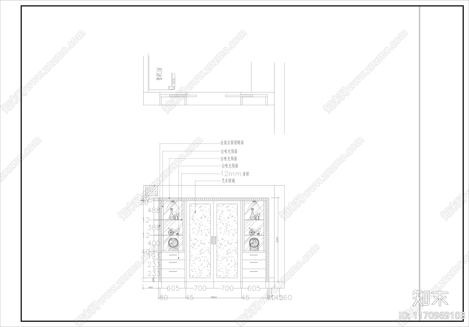 简欧别墅建筑cad施工图下载【ID:1170969103】