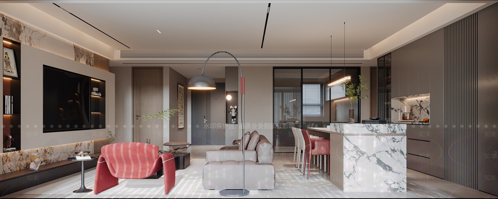现代走廊3D模型下载【ID:1214738975】