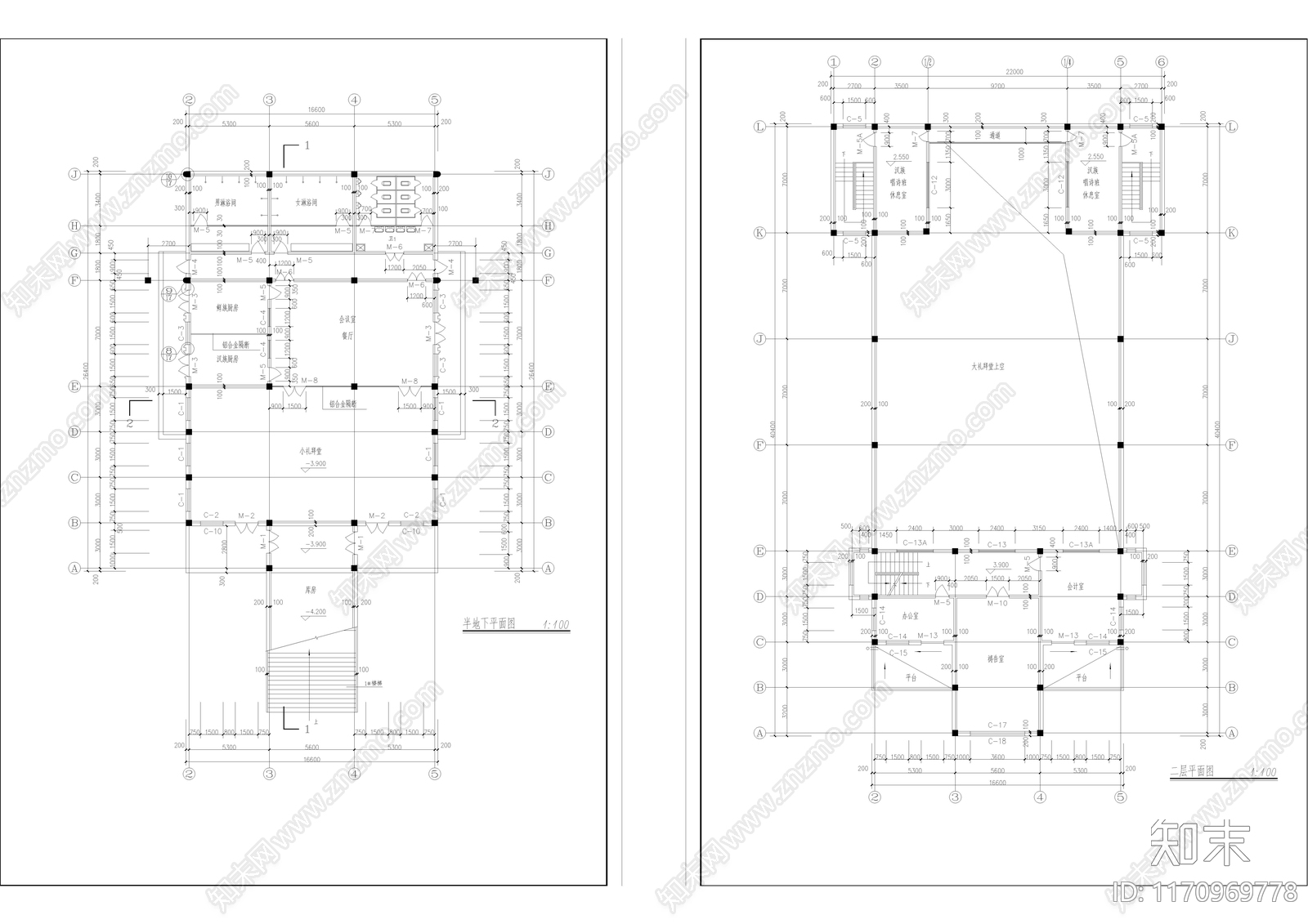 欧式其他建筑施工图下载【ID:1170969778】