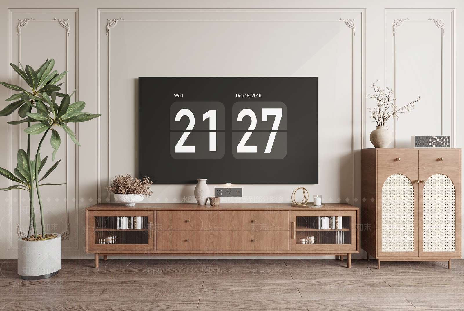 中古电视柜3D模型下载【ID:1170970564】