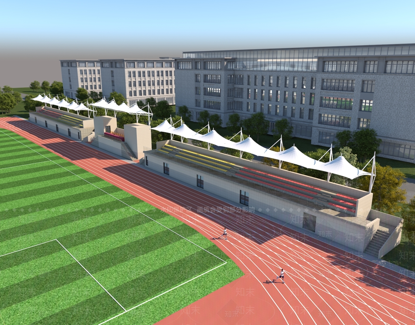 现代新中式遮阳棚3D模型下载【ID:1170973890】