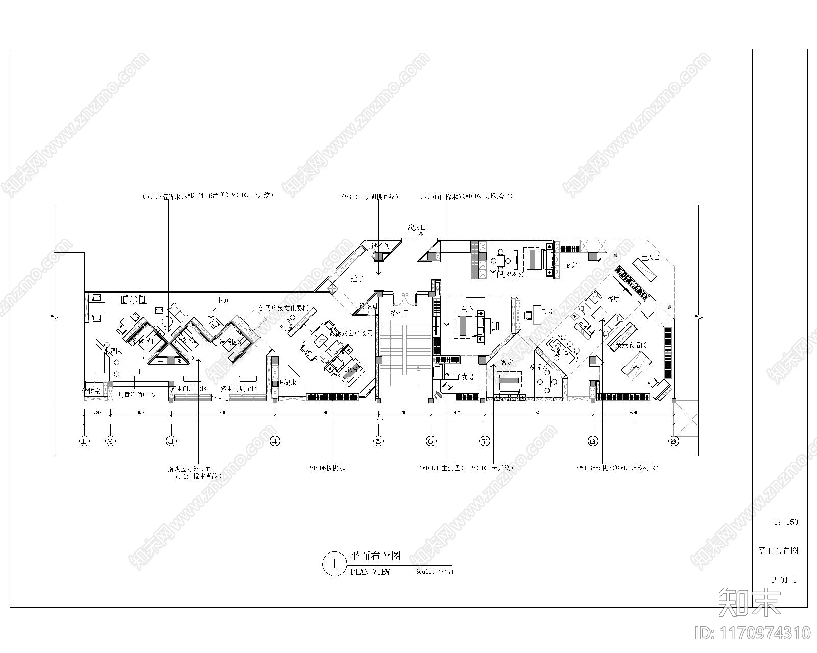 现代其他商业空间cad施工图下载【ID:1170974310】