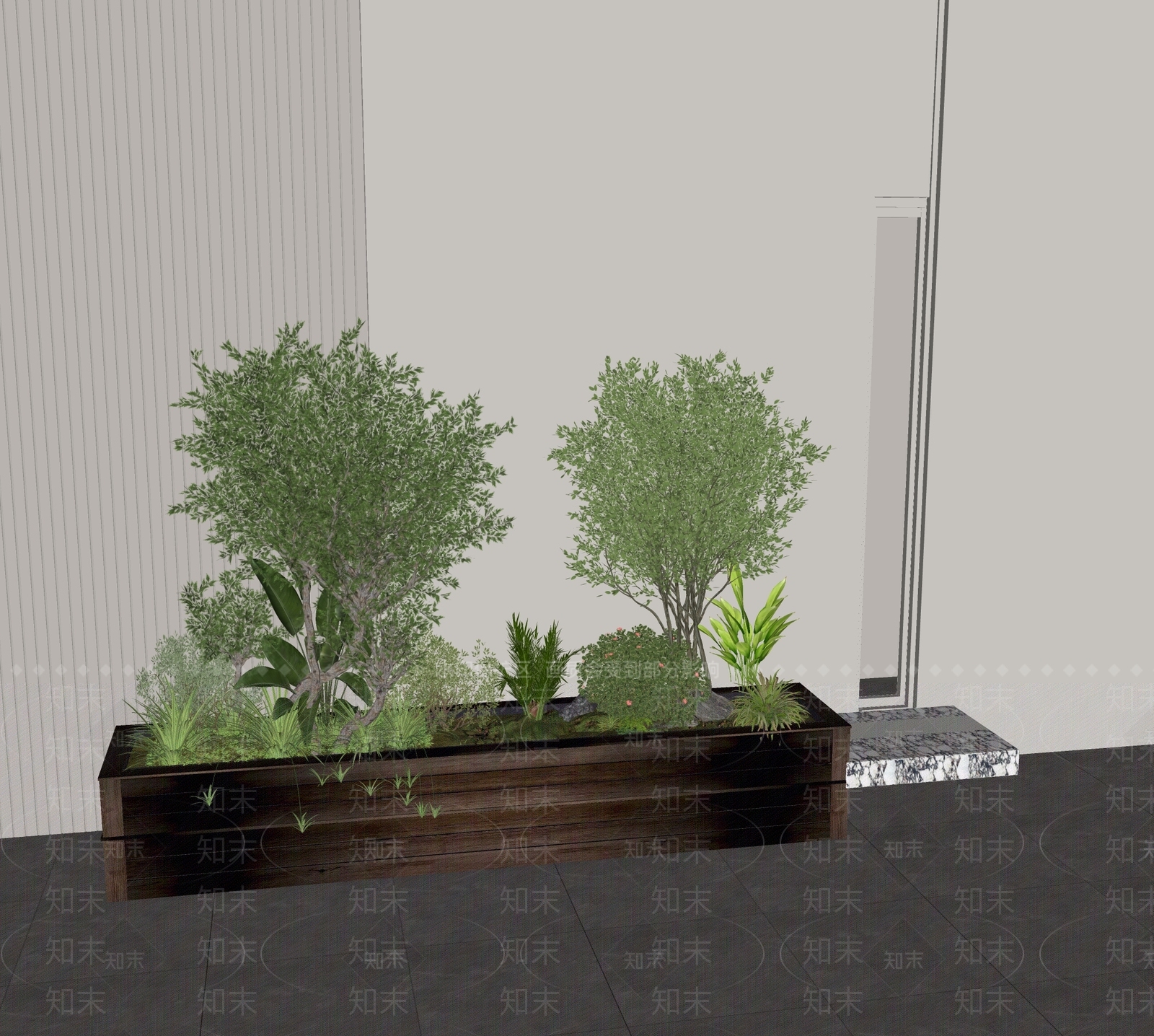 植物组合SU模型下载【ID:1170978946】