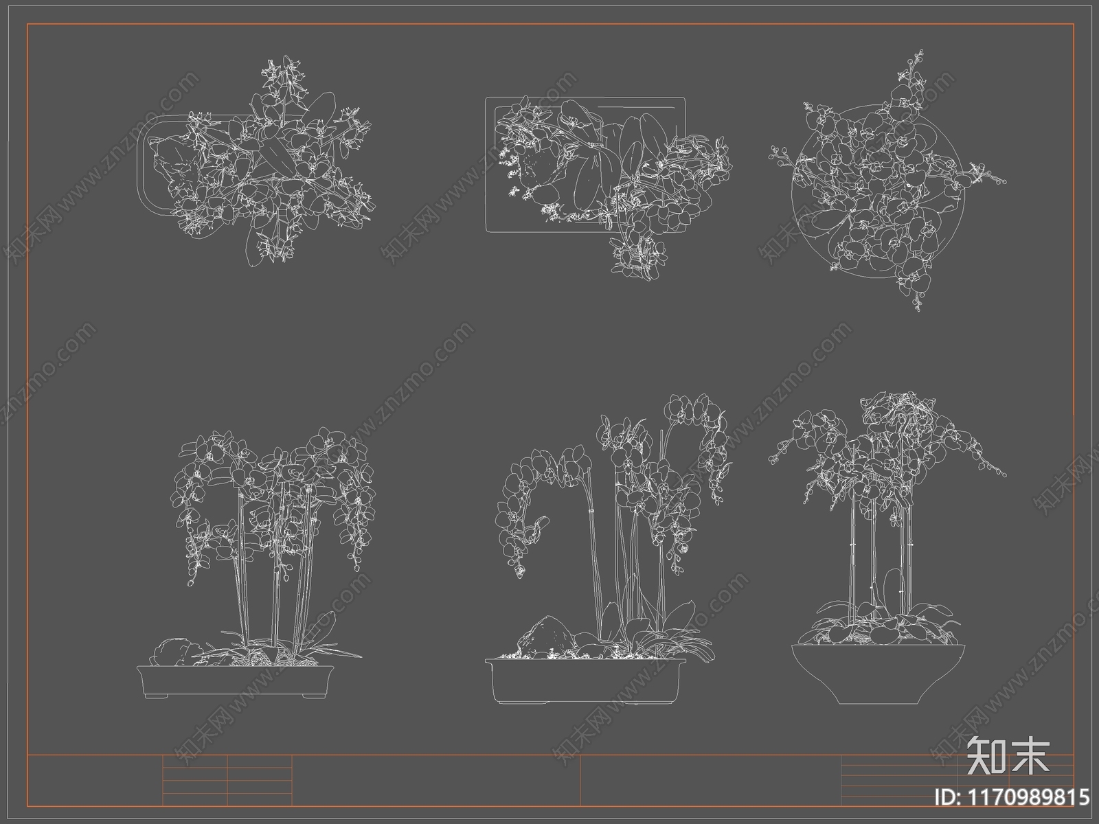 现代综合植物图库cad施工图下载【ID:1170989815】