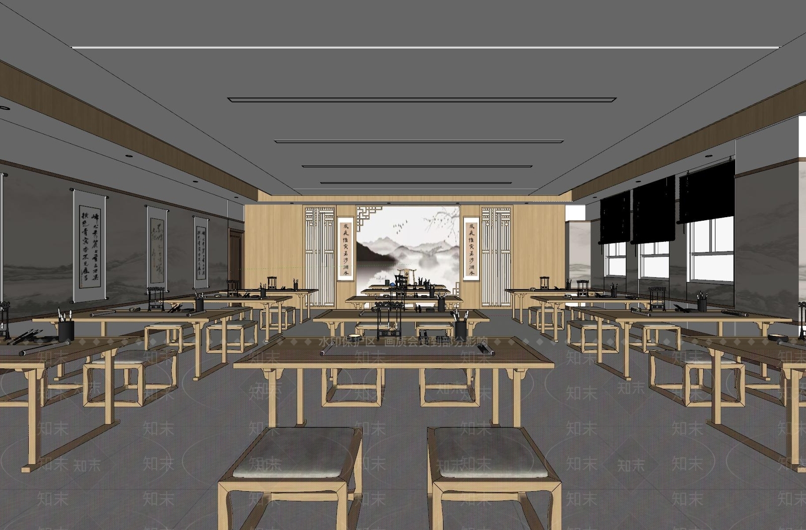 现代其他文化空间SU模型下载【ID:1170990440】
