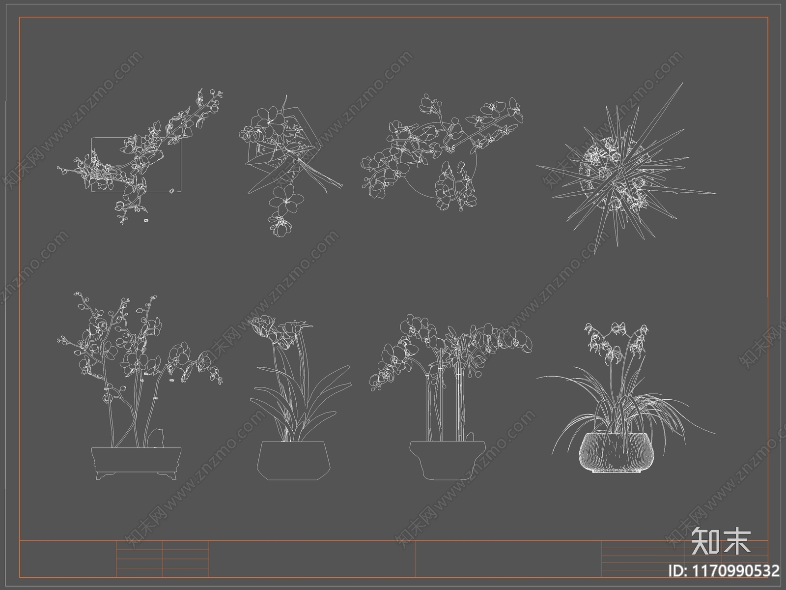 现代综合植物图库cad施工图下载【ID:1170990532】